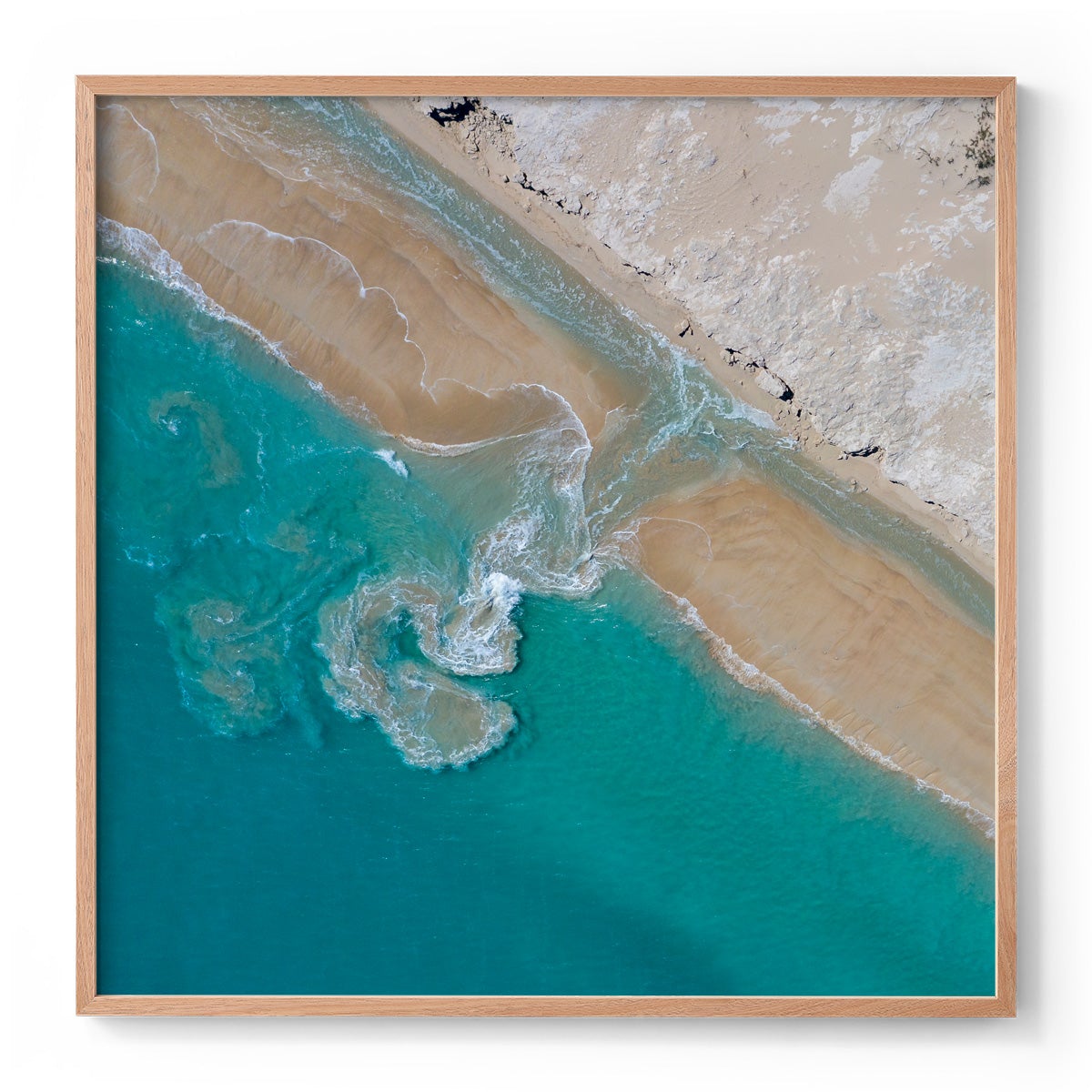 Coconut Well Patterns - Square Framed Print