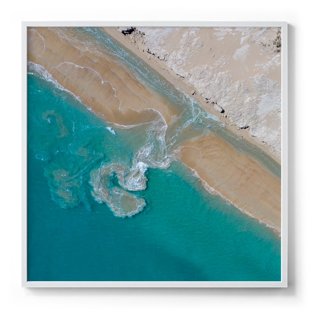 Coconut Well Patterns - Square Framed Print