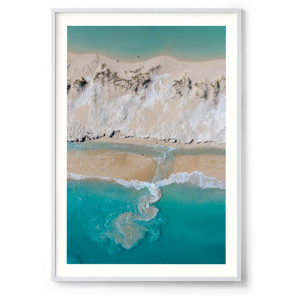 Coconut Well Patterns #3 - Framed Print