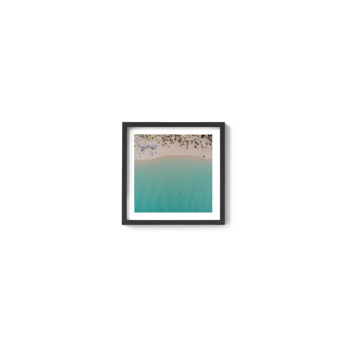 Coconut Well Lagoon - Square Framed Print