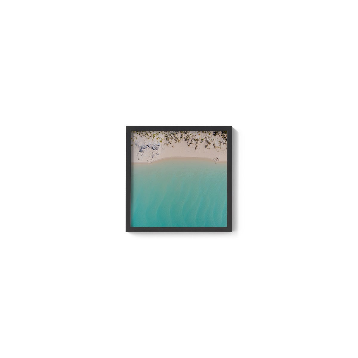 Coconut Well Lagoon - Square Framed Print