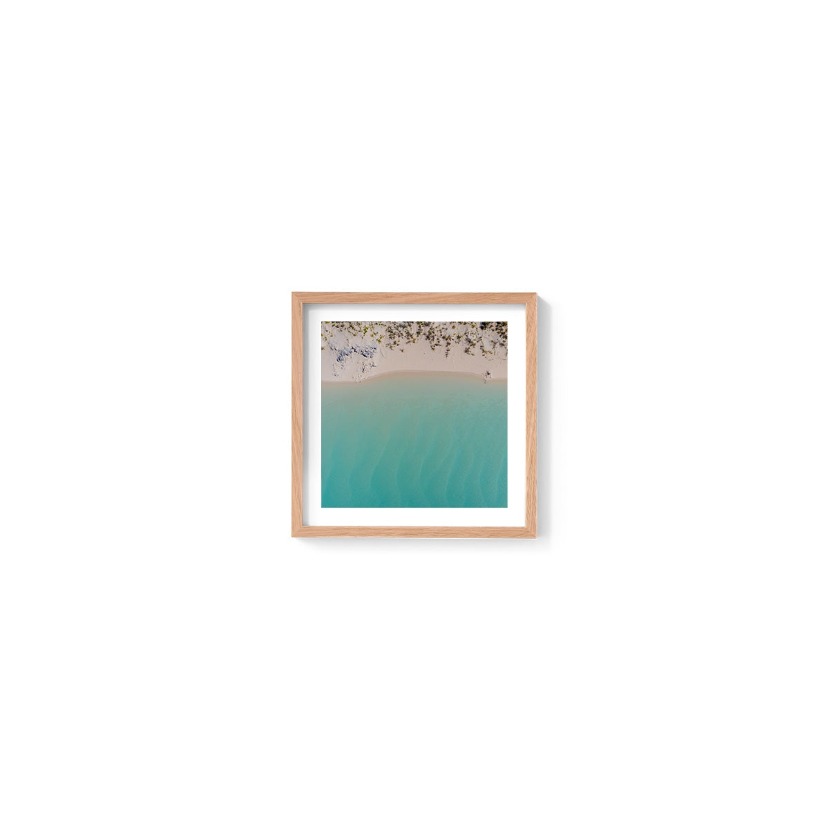 Coconut Well Lagoon - Square Framed Print