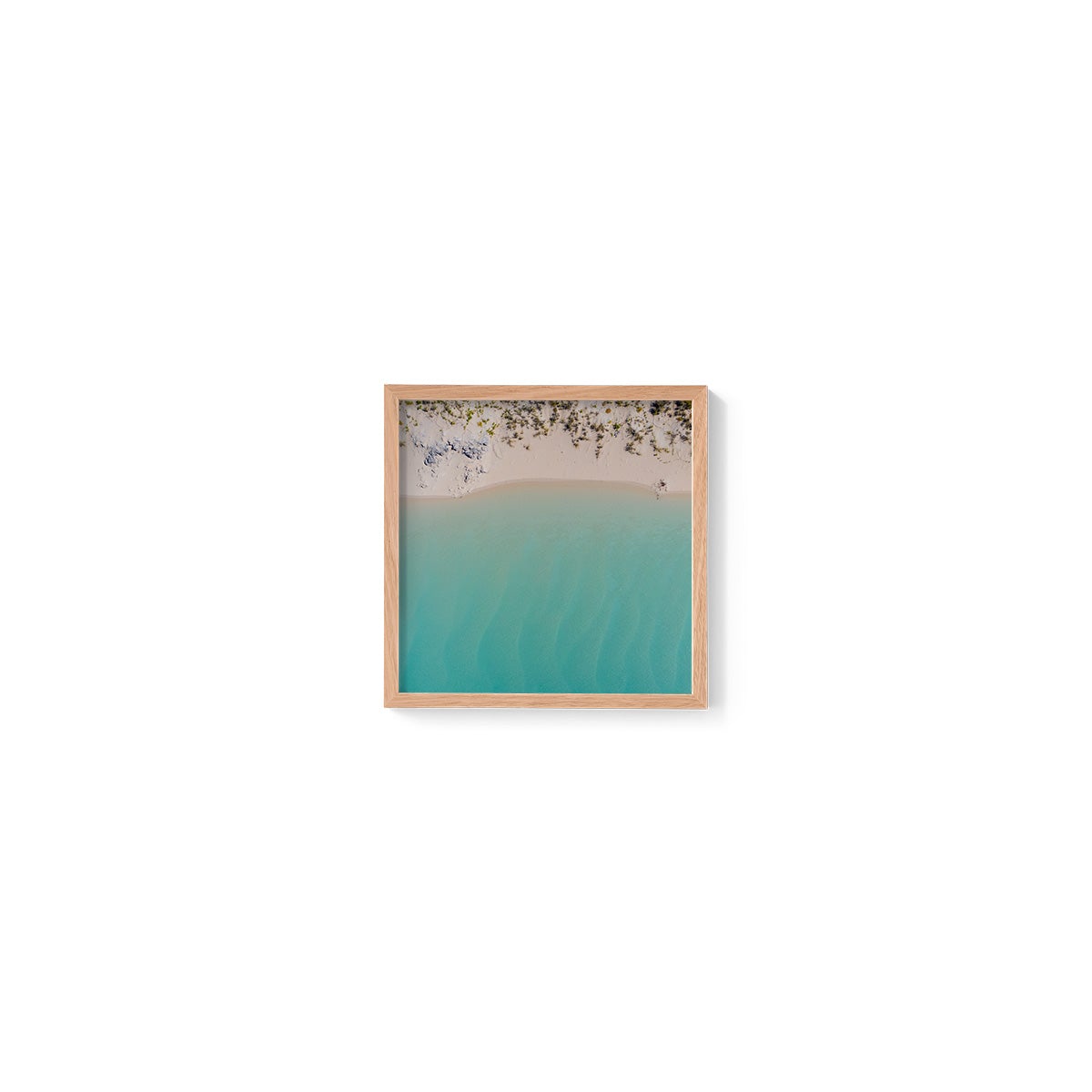 Coconut Well Lagoon - Square Framed Print