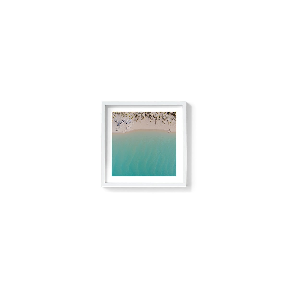 Coconut Well Lagoon - Square Framed Print