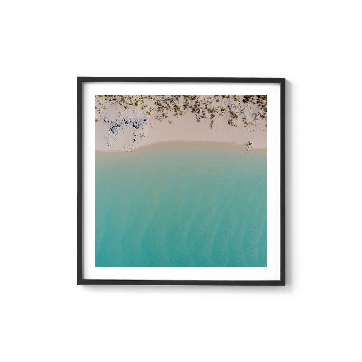 Coconut Well Lagoon - Square Framed Print
