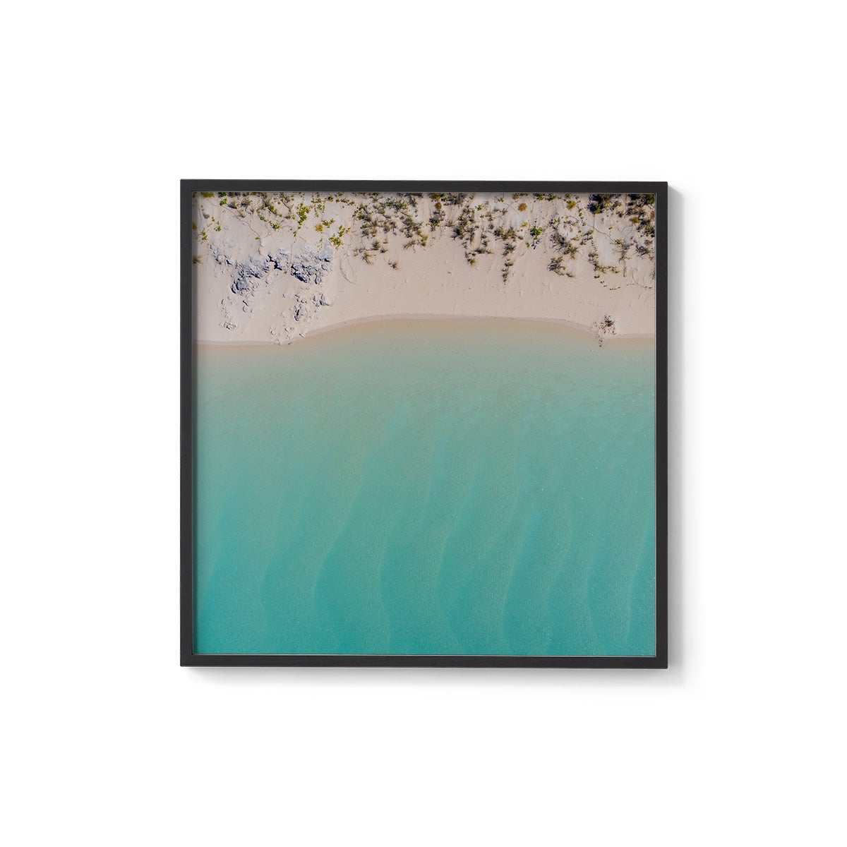 Coconut Well Lagoon - Square Framed Print