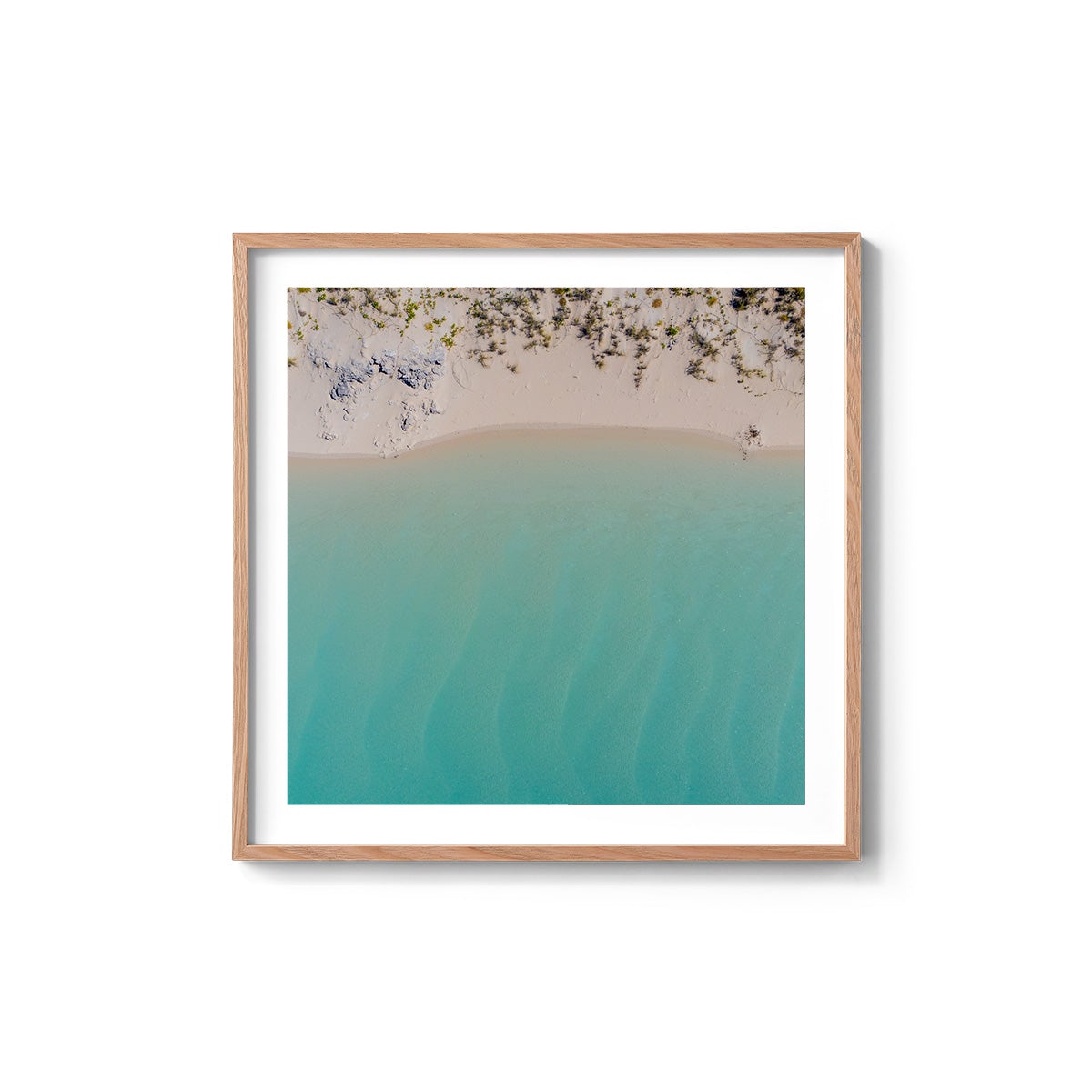 Coconut Well Lagoon - Square Framed Print