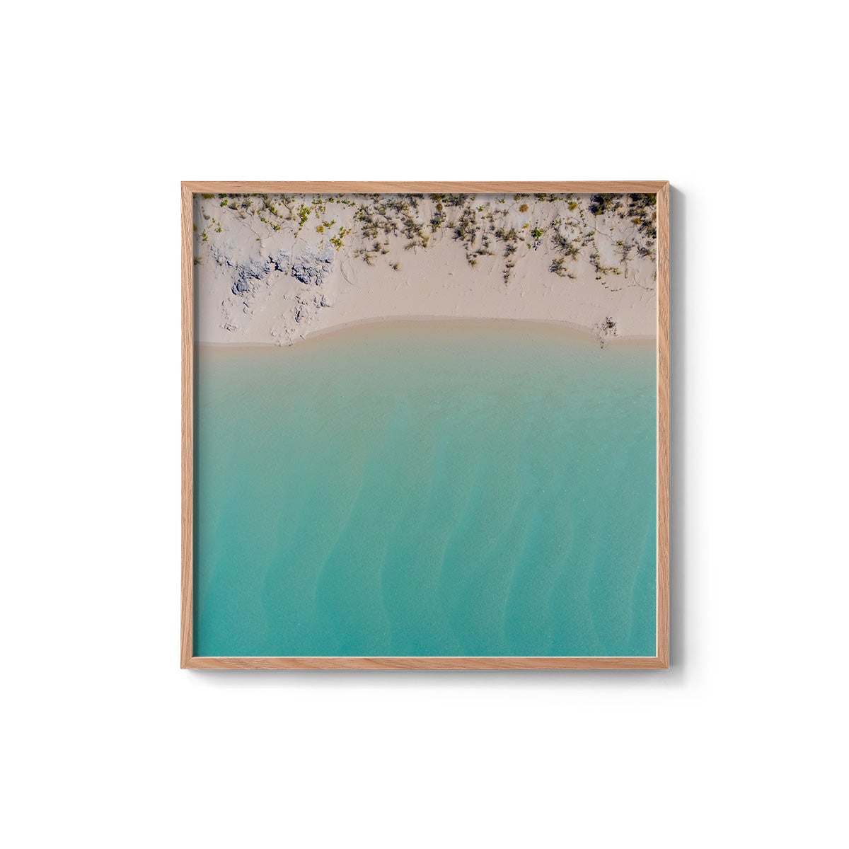 Coconut Well Lagoon - Square Framed Print