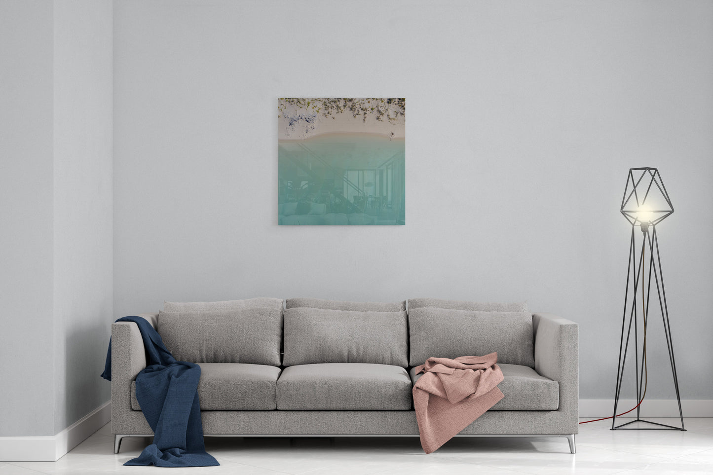 Coconut Well Lagoon - Square Acrylic Print