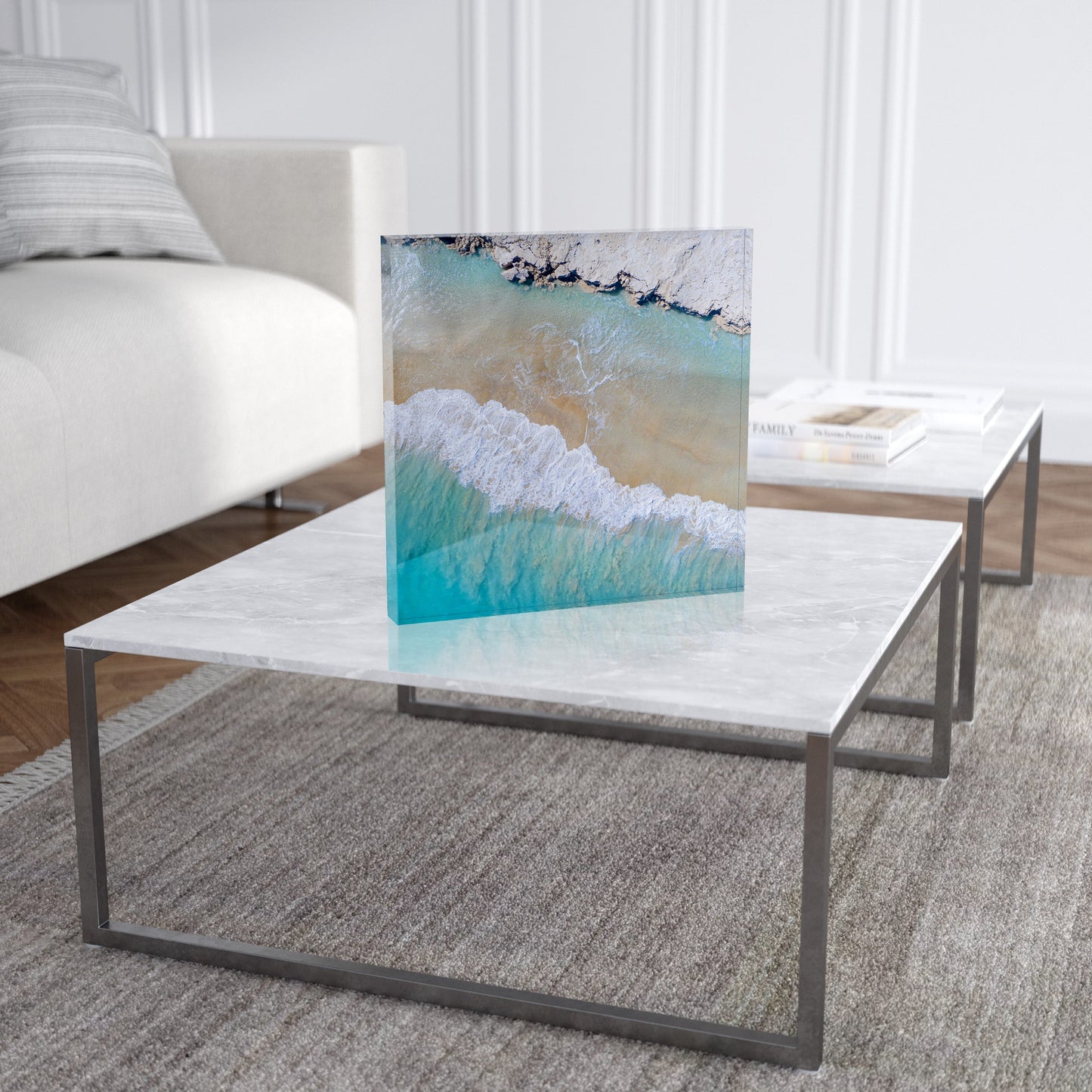 Coconut Well Patterns #4 - Square Acrylic ICE Block