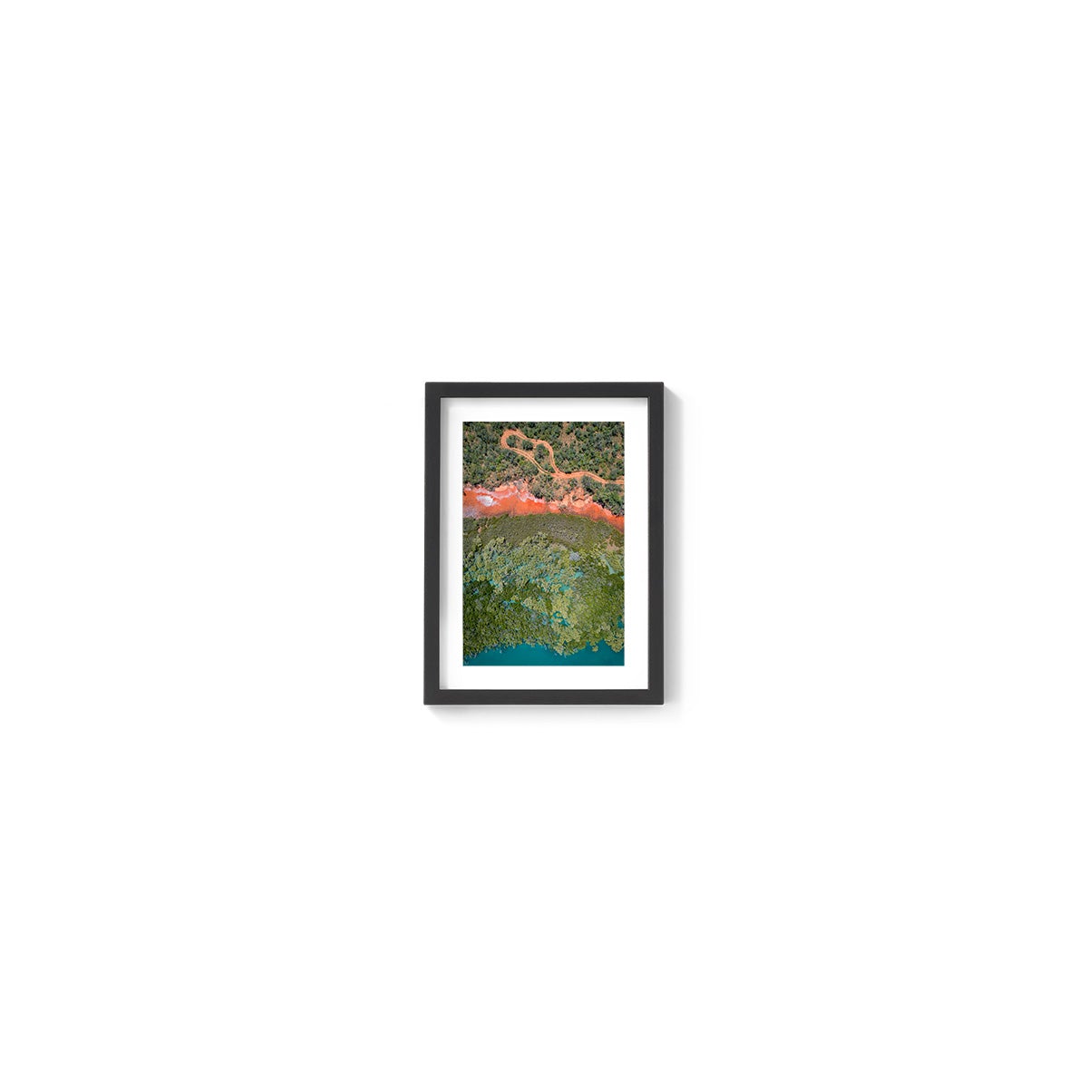 Barred Creek Abstract - Framed Print