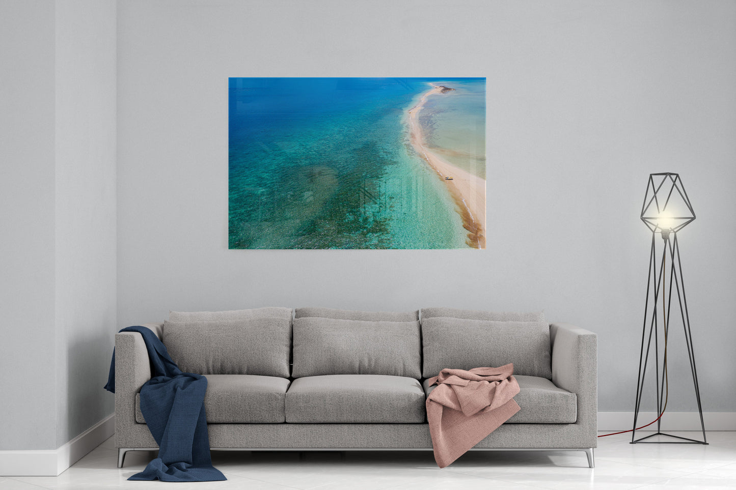 Langford Island Sandbar and Tender #2 - Acrylic Print