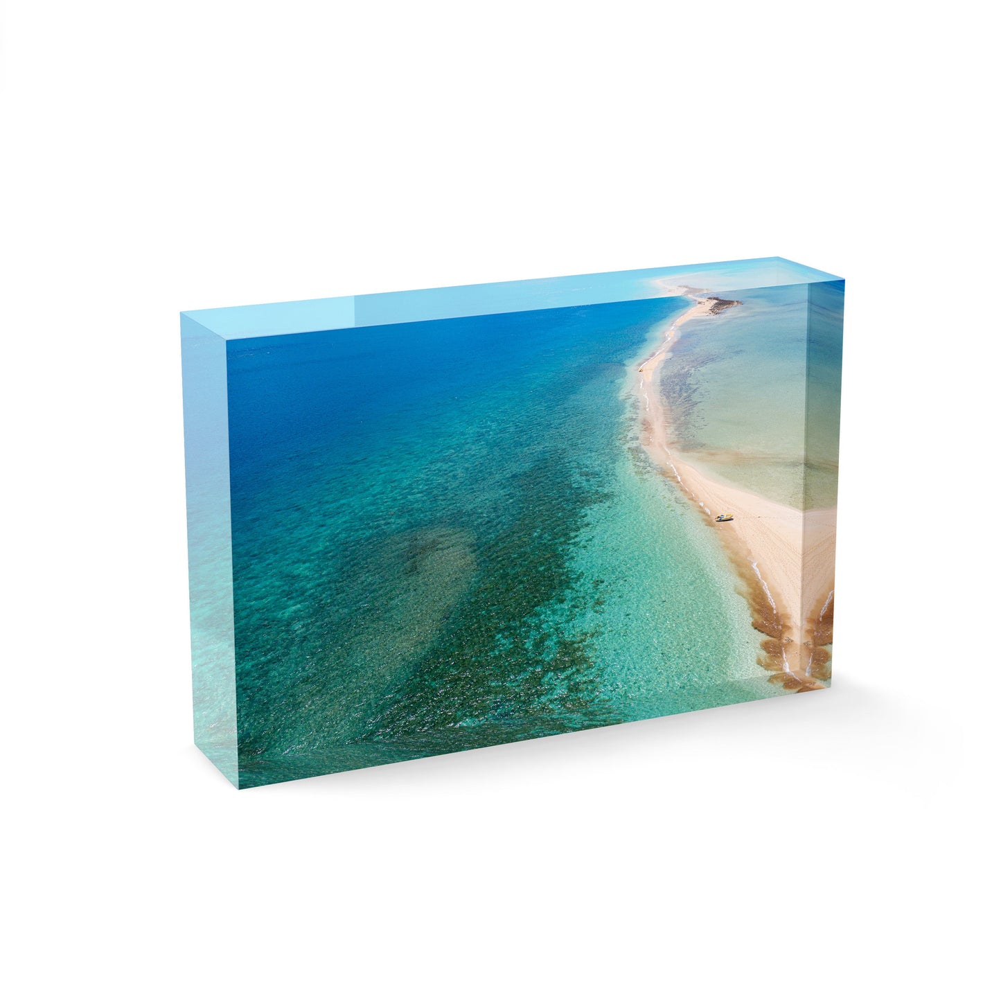Langford Island Sandbar and Tender #2 - Acrylic ICE Block