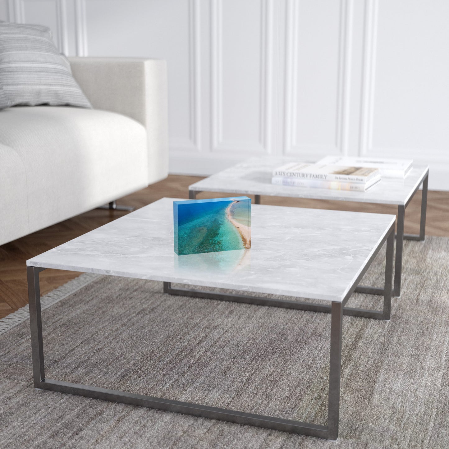 Langford Island Sandbar and Tender #2 - Acrylic ICE Block