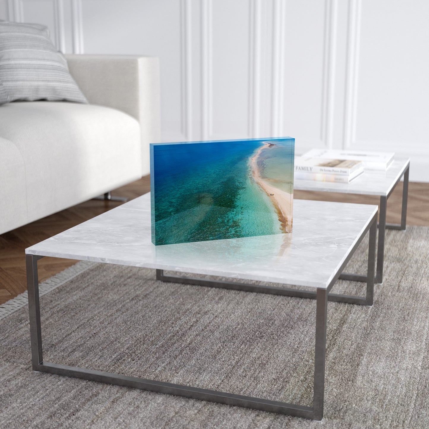 Langford Island Sandbar and Tender #2 - Acrylic ICE Block