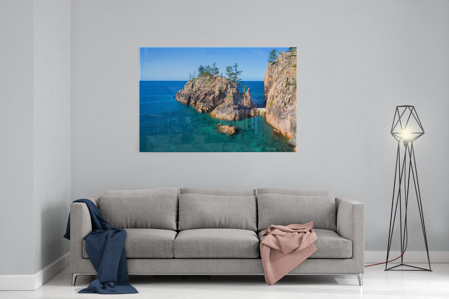 Dolphin Point, Blue Pearl Bay - Acrylic Print