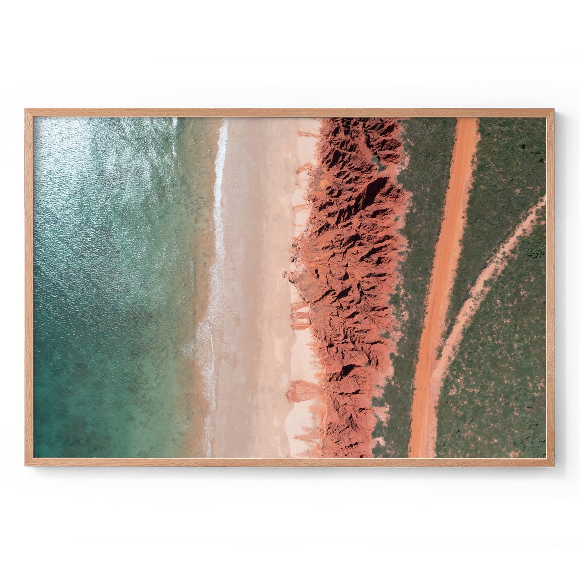 James Price Point Aerial #3 - Framed Print
