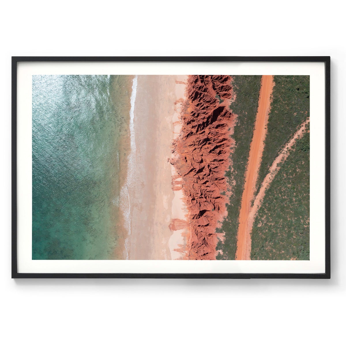 James Price Point Aerial #3 - Framed Print