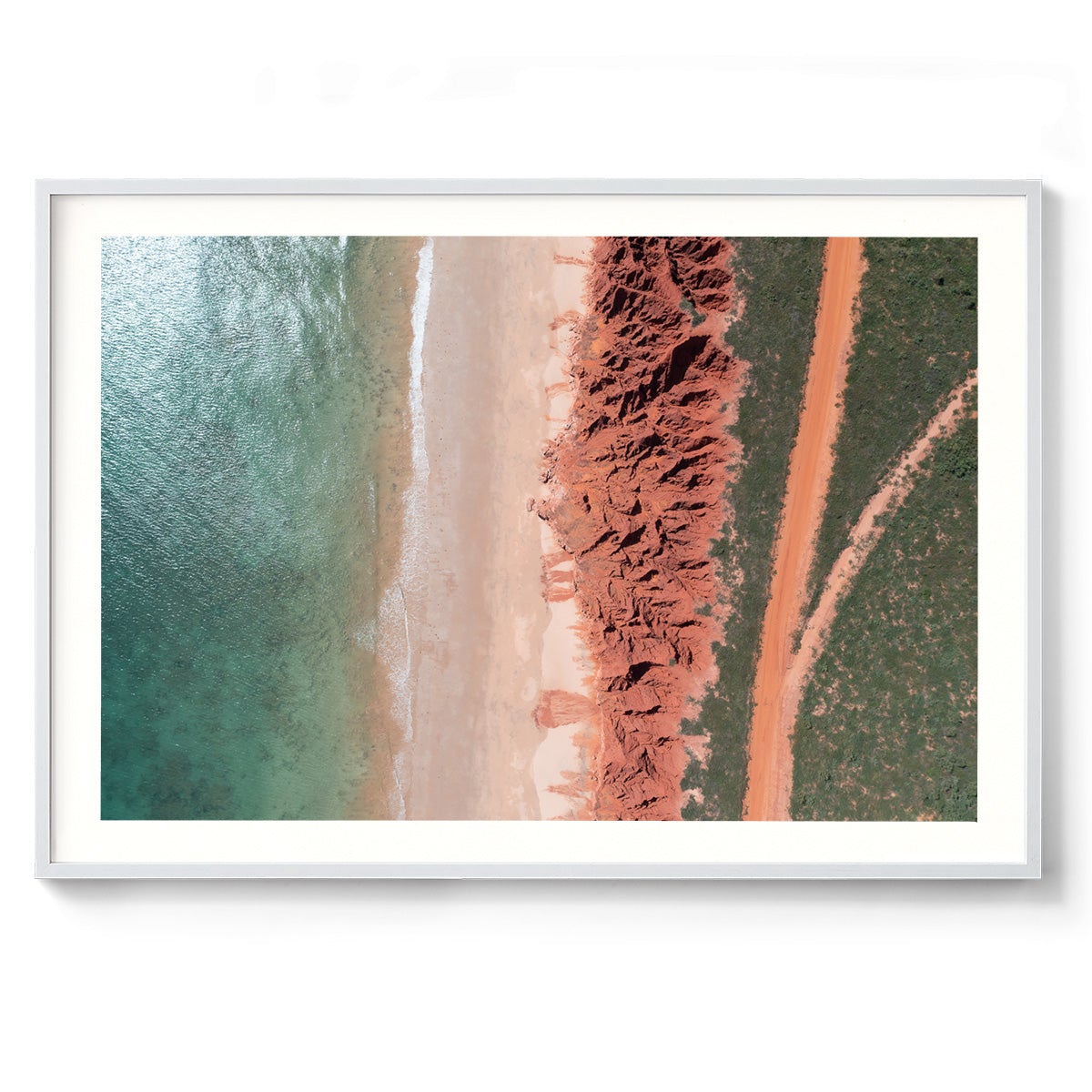 James Price Point Aerial #3 - Framed Print