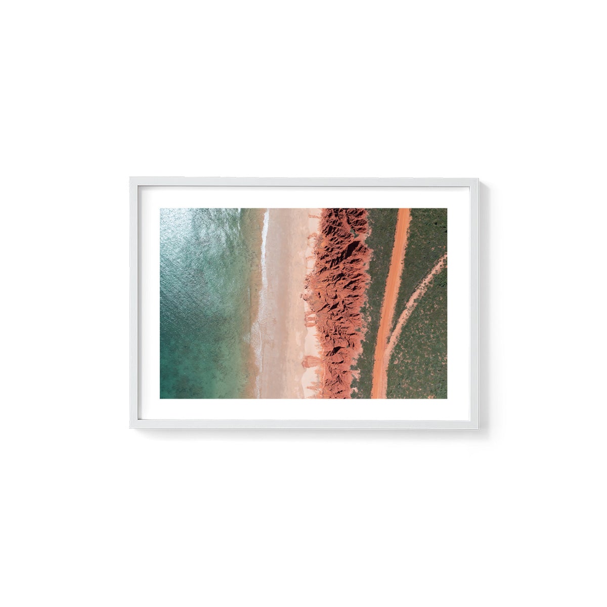 James Price Point Aerial #3 - Framed Print