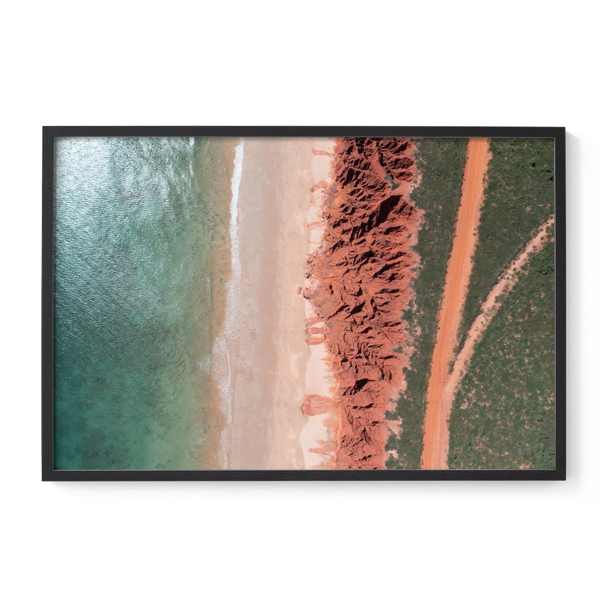 James Price Point Aerial #3 - Framed Print