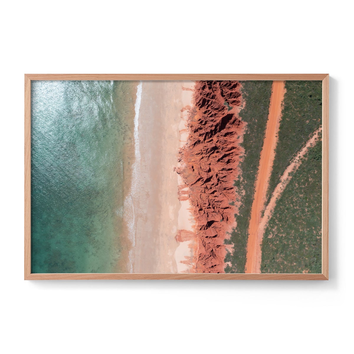 James Price Point Aerial #3 - Framed Print