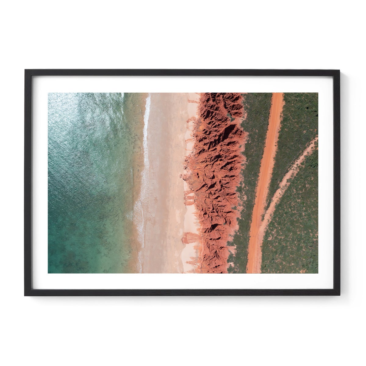James Price Point Aerial #3 - Framed Print