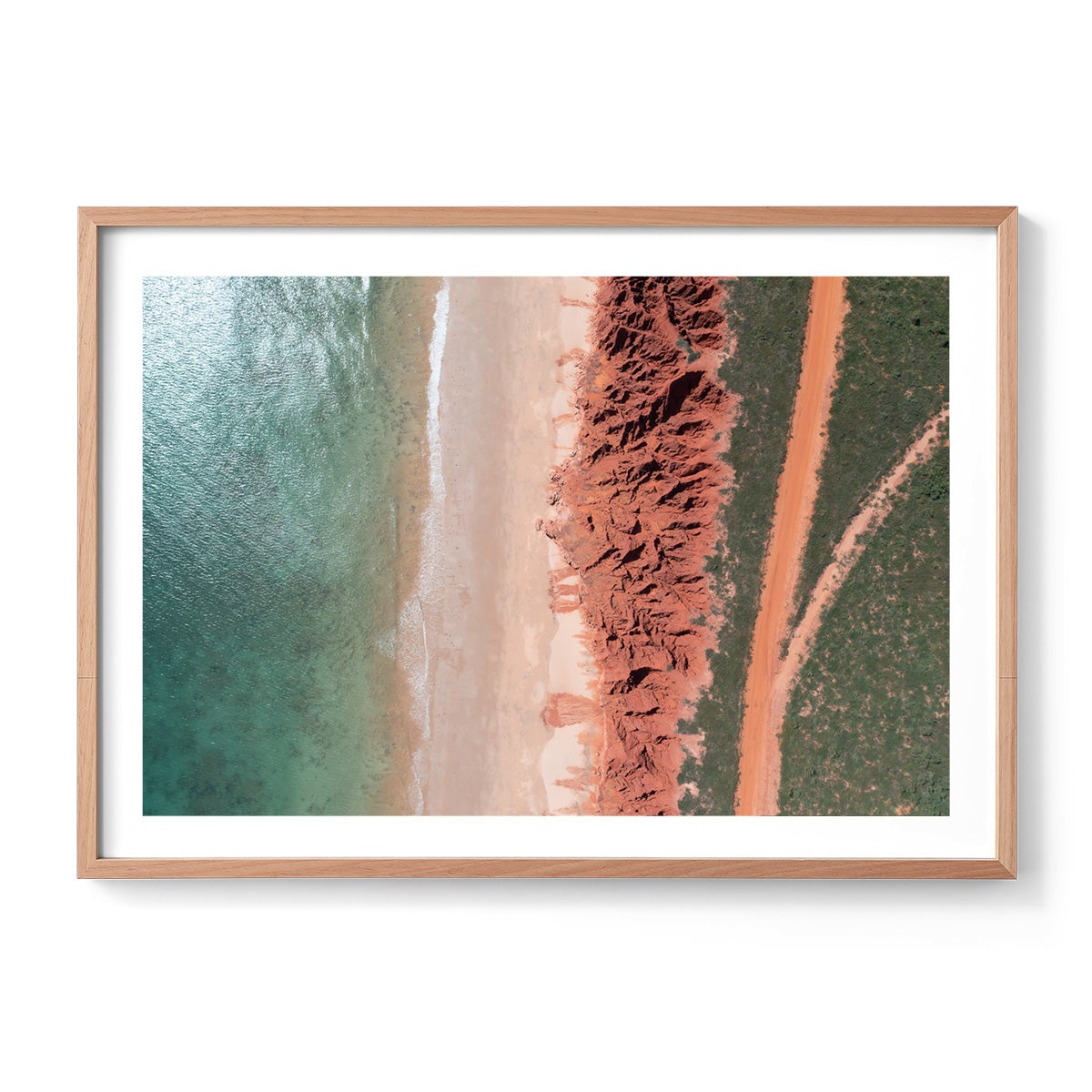 James Price Point Aerial #3 - Framed Print