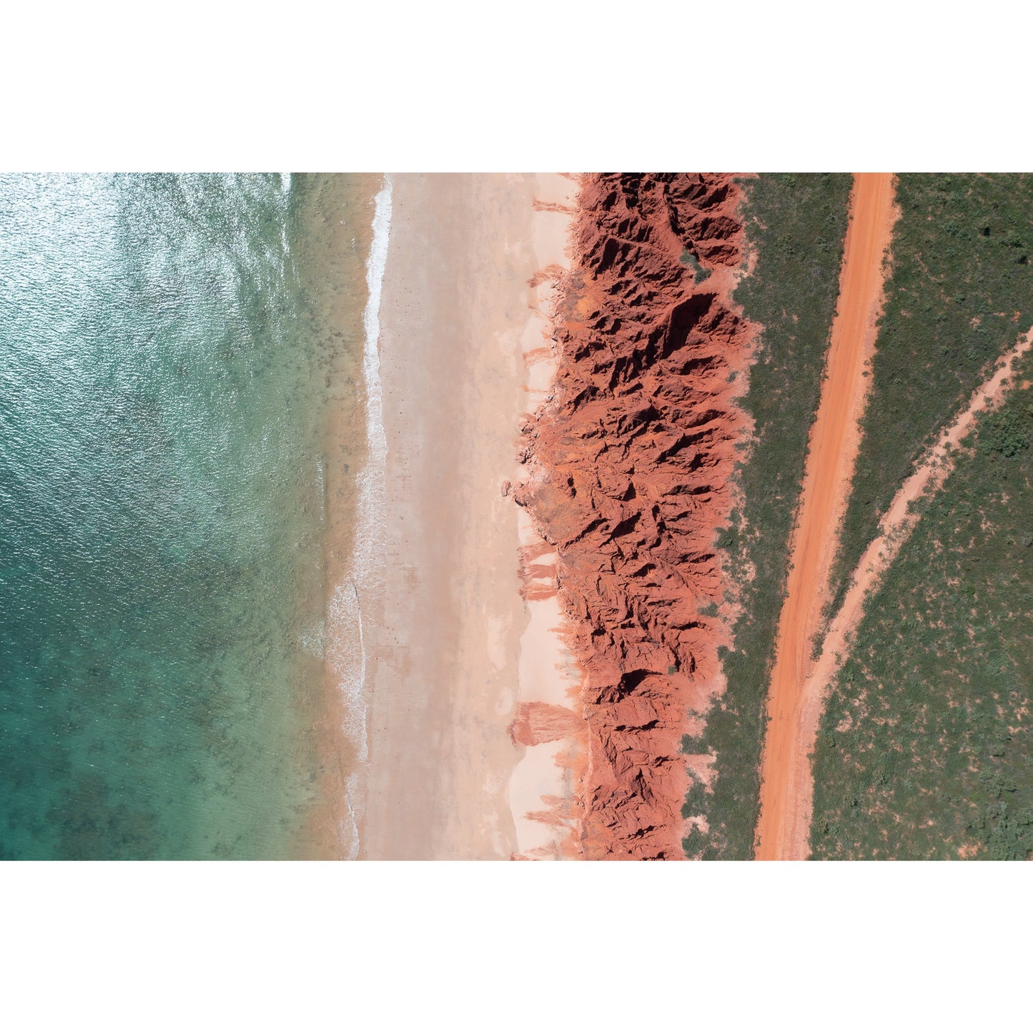 James Price Point Aerial #3 - Framed Print