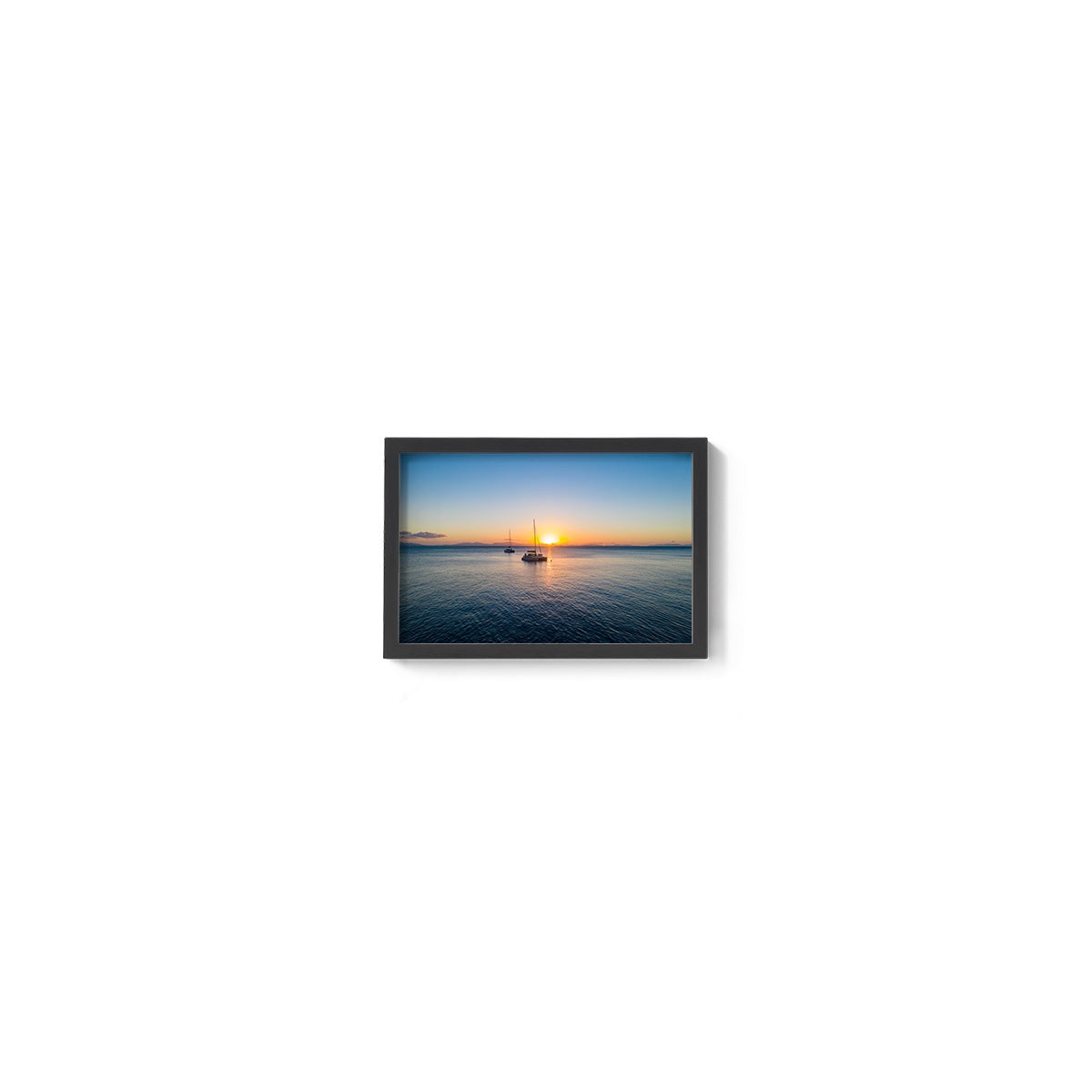 Moored in Blue Pearl Bay - Framed Print