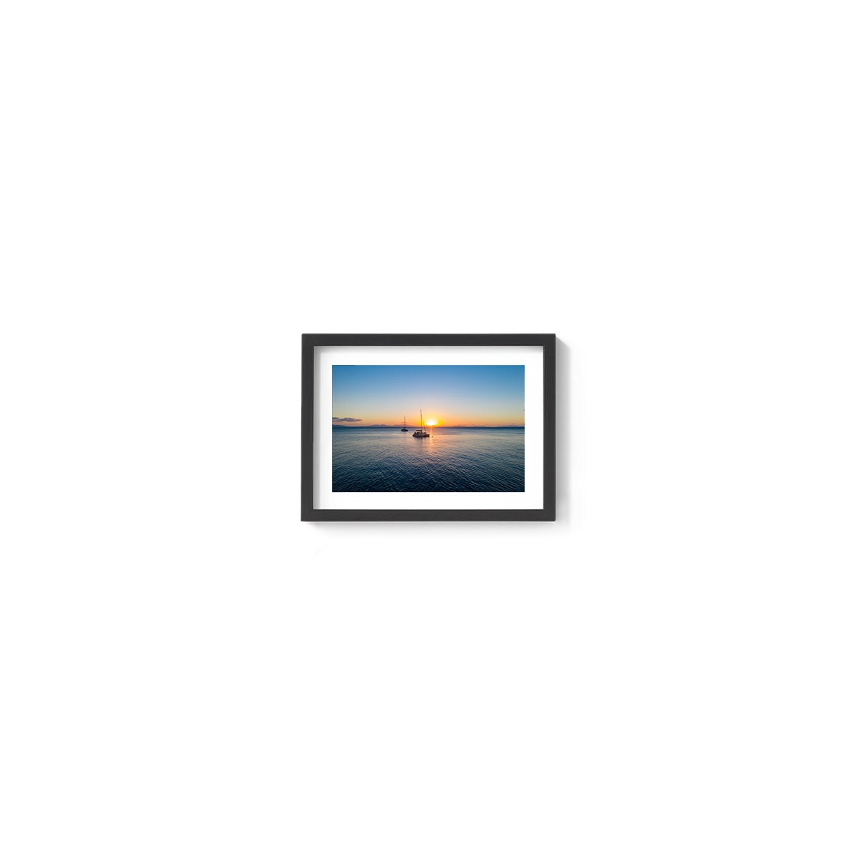 Moored in Blue Pearl Bay - Framed Print