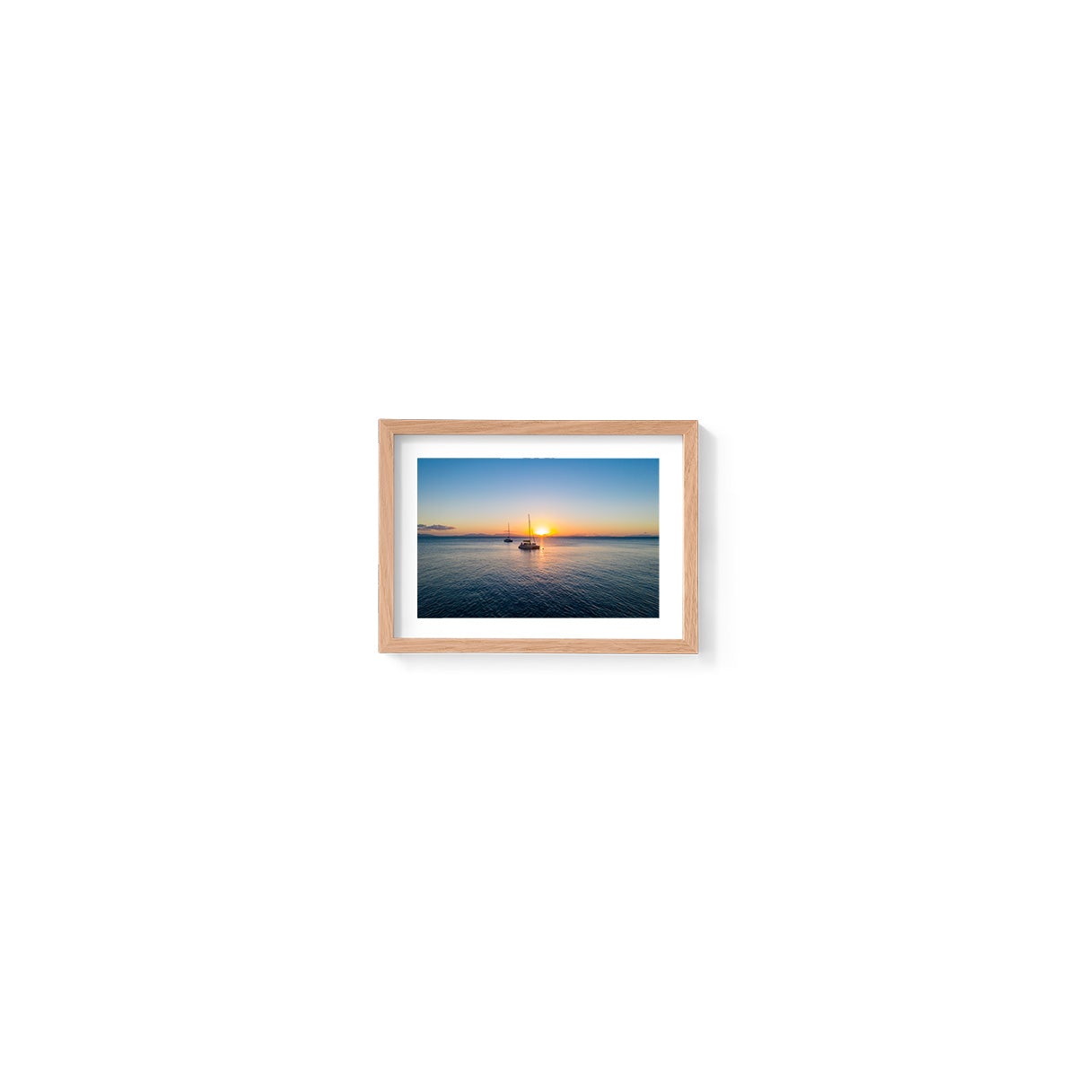 Moored in Blue Pearl Bay - Framed Print