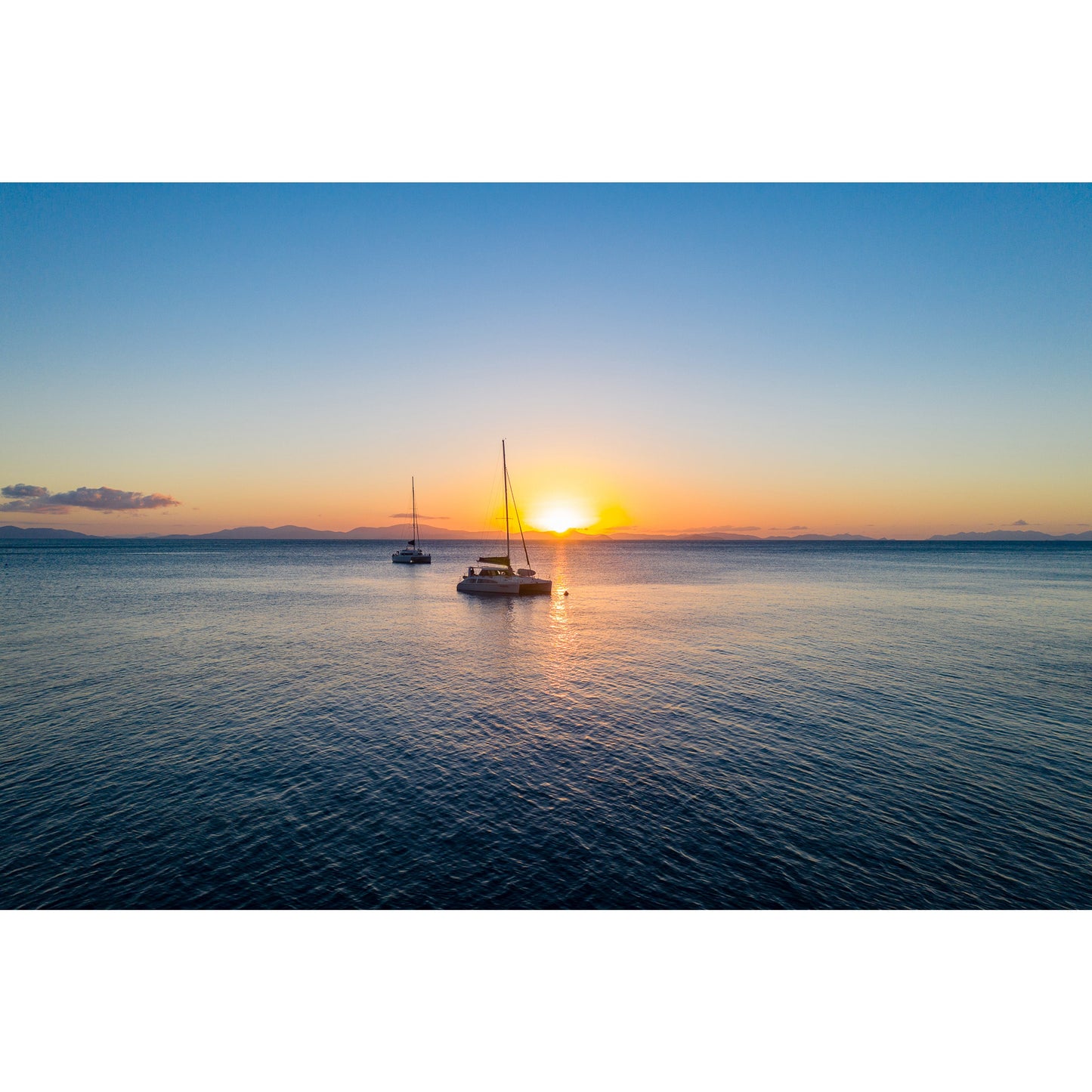 Moored in Blue Pearl Bay - Acrylic ICE Block