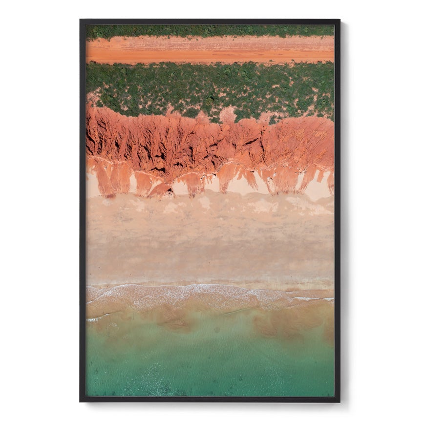 James Price Point Aerial #4 - Framed Print
