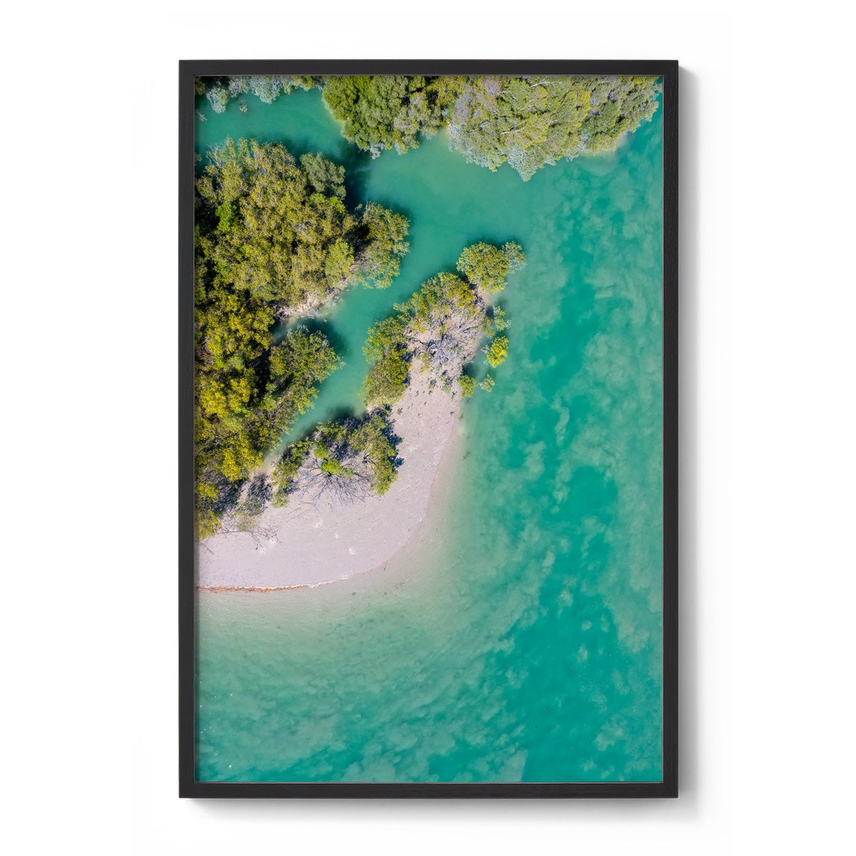 Willie Creek Tidal Abstract #1 - Framed Print