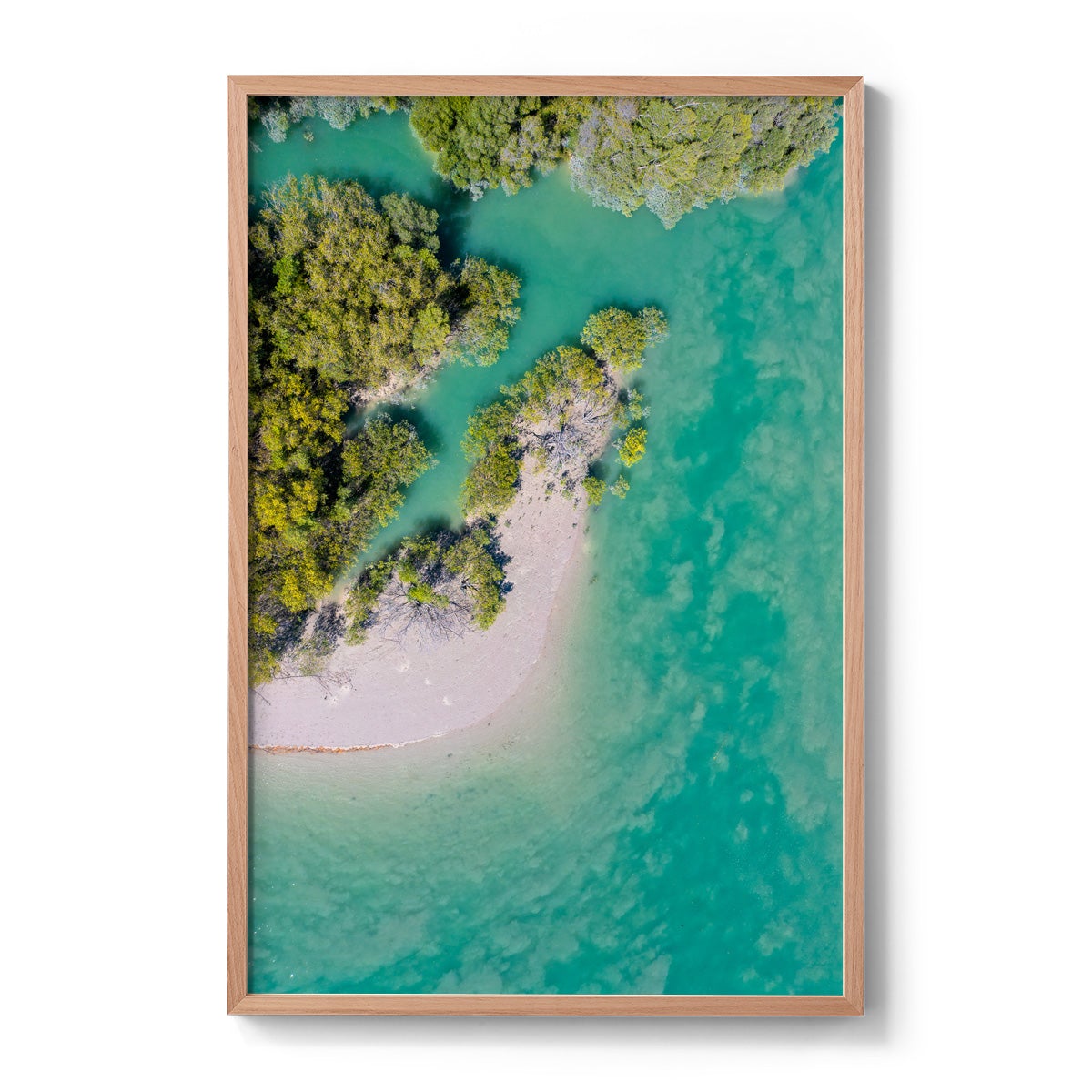 Willie Creek Tidal Abstract #1 - Framed Print