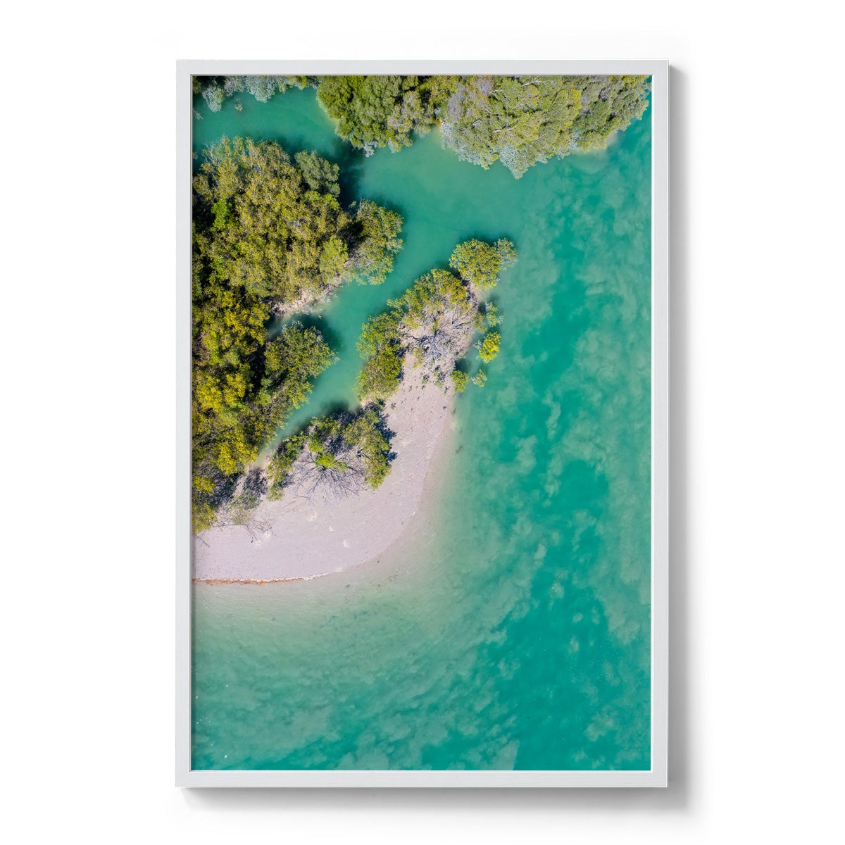 Willie Creek Tidal Abstract #1 - Framed Print