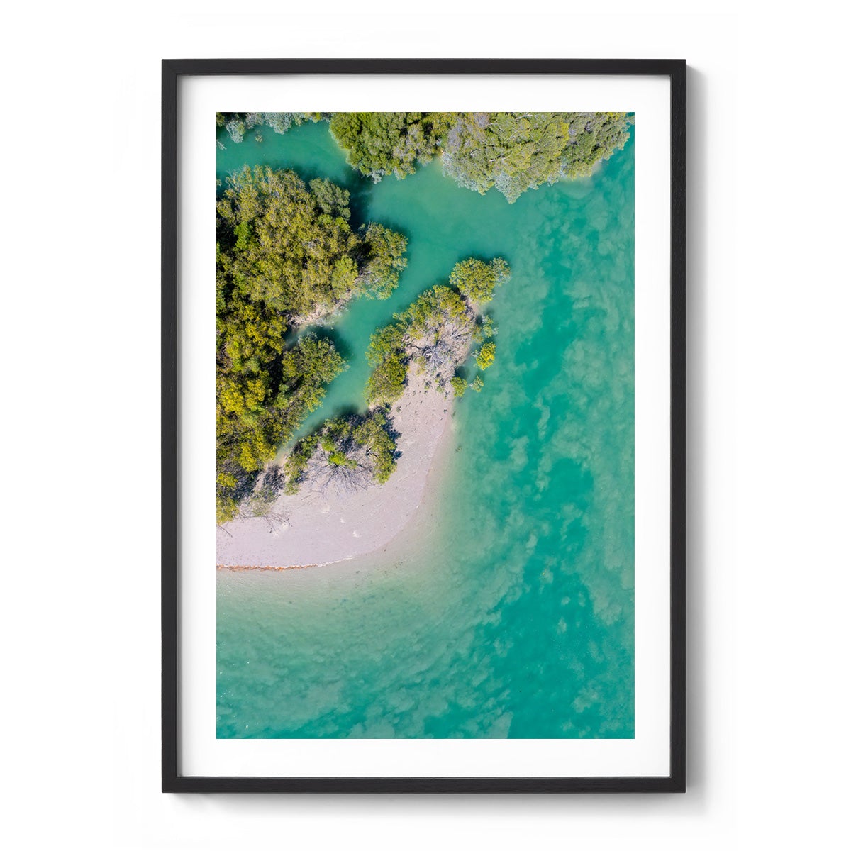 Willie Creek Tidal Abstract #1 - Framed Print