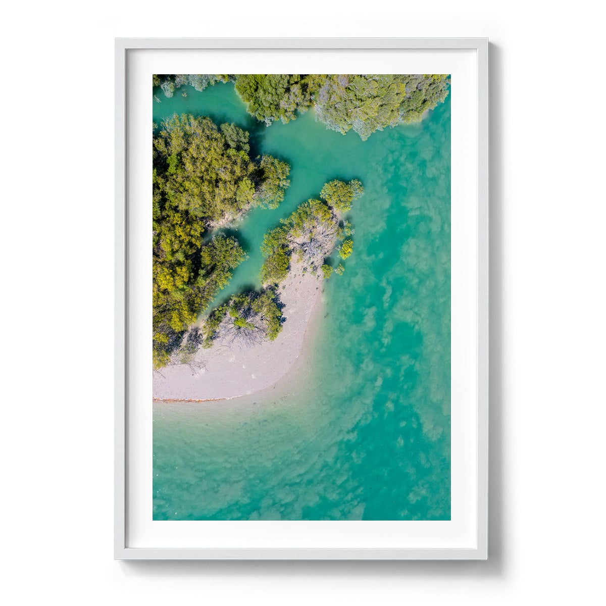 Willie Creek Tidal Abstract #1 - Framed Print