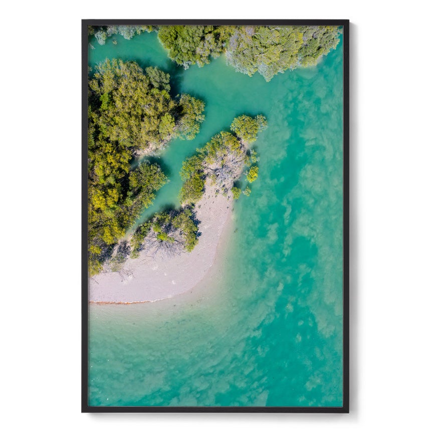 Willie Creek Tidal Abstract #1 - Framed Print
