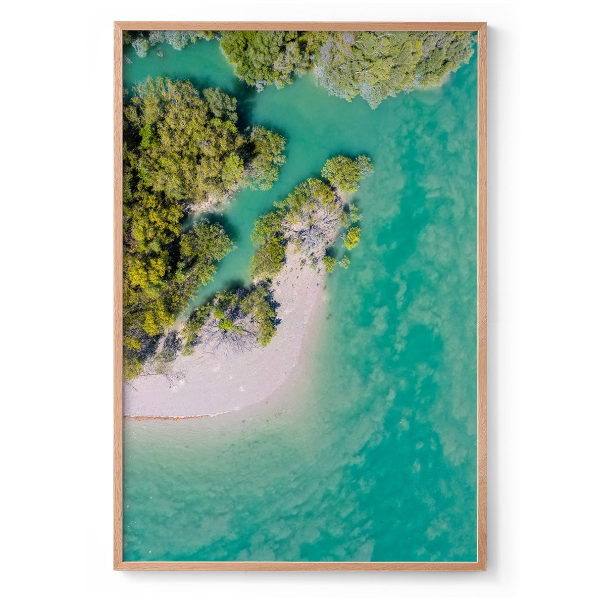 Willie Creek Tidal Abstract #1 - Framed Print