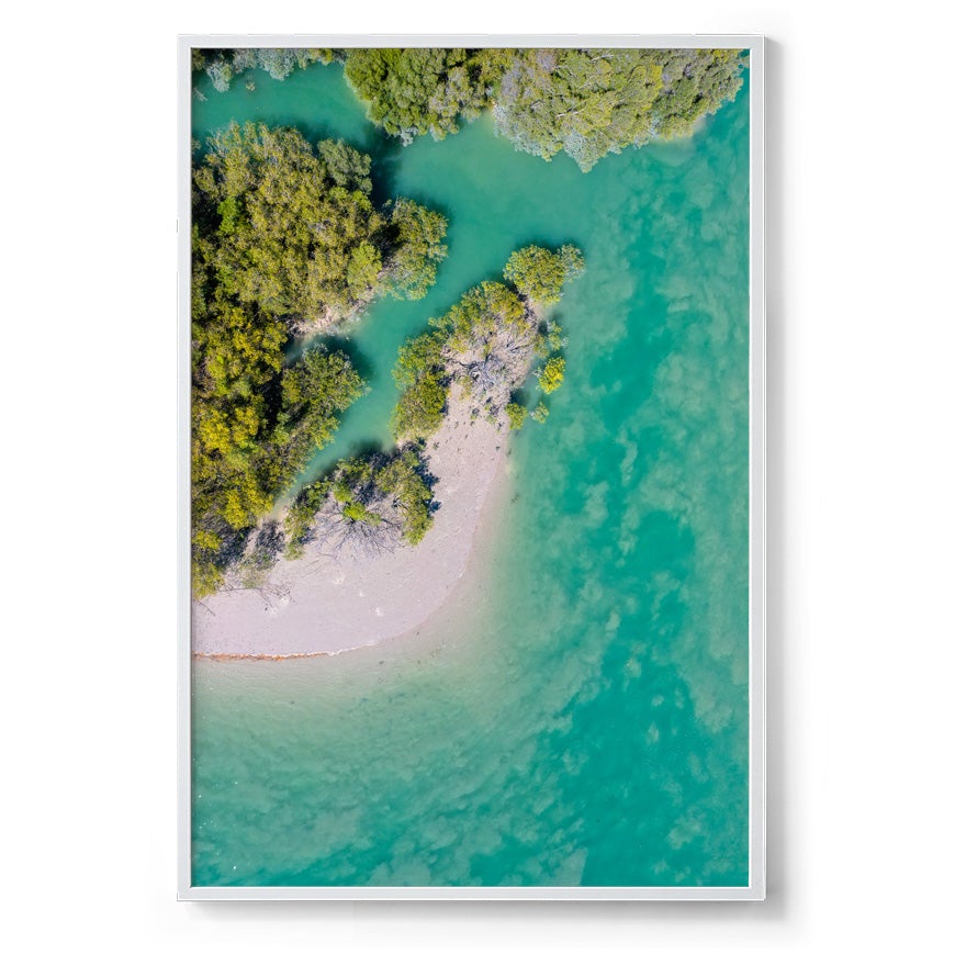 Willie Creek Tidal Abstract #1 - Framed Print