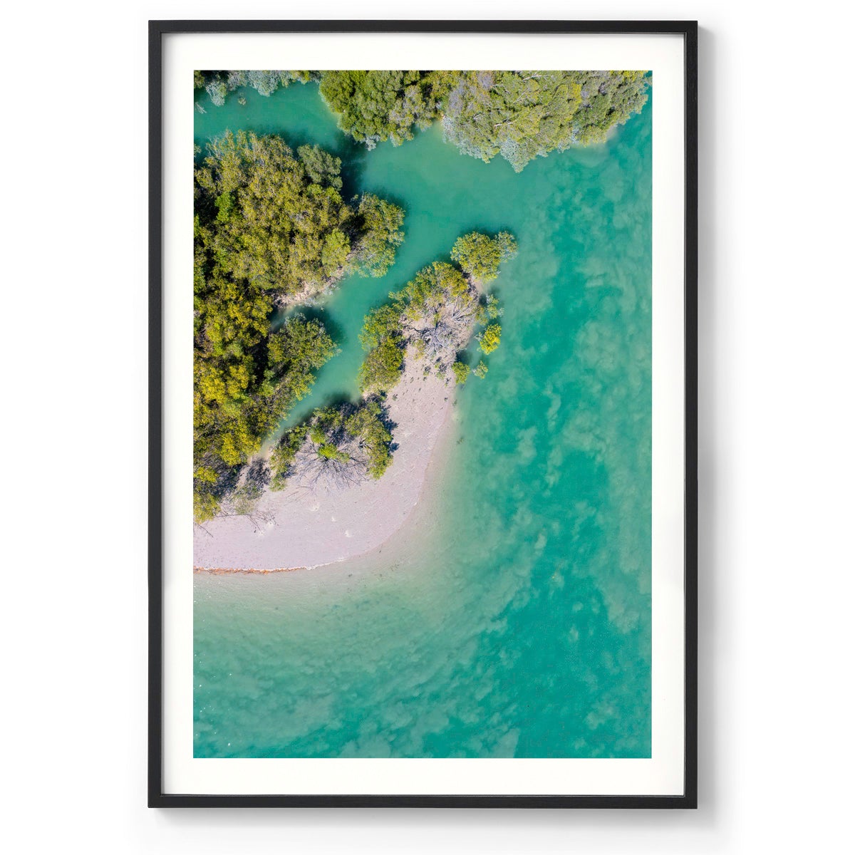 Willie Creek Tidal Abstract #1 - Framed Print