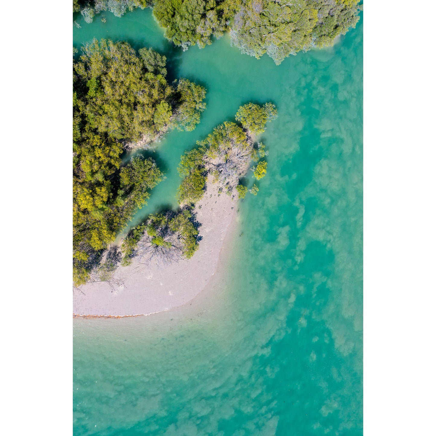 Willie Creek Tidal Abstract #1 - Framed Print