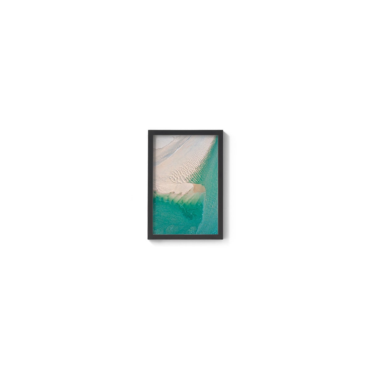 Willie Creek Sandbar Abstract #1 - Framed Print