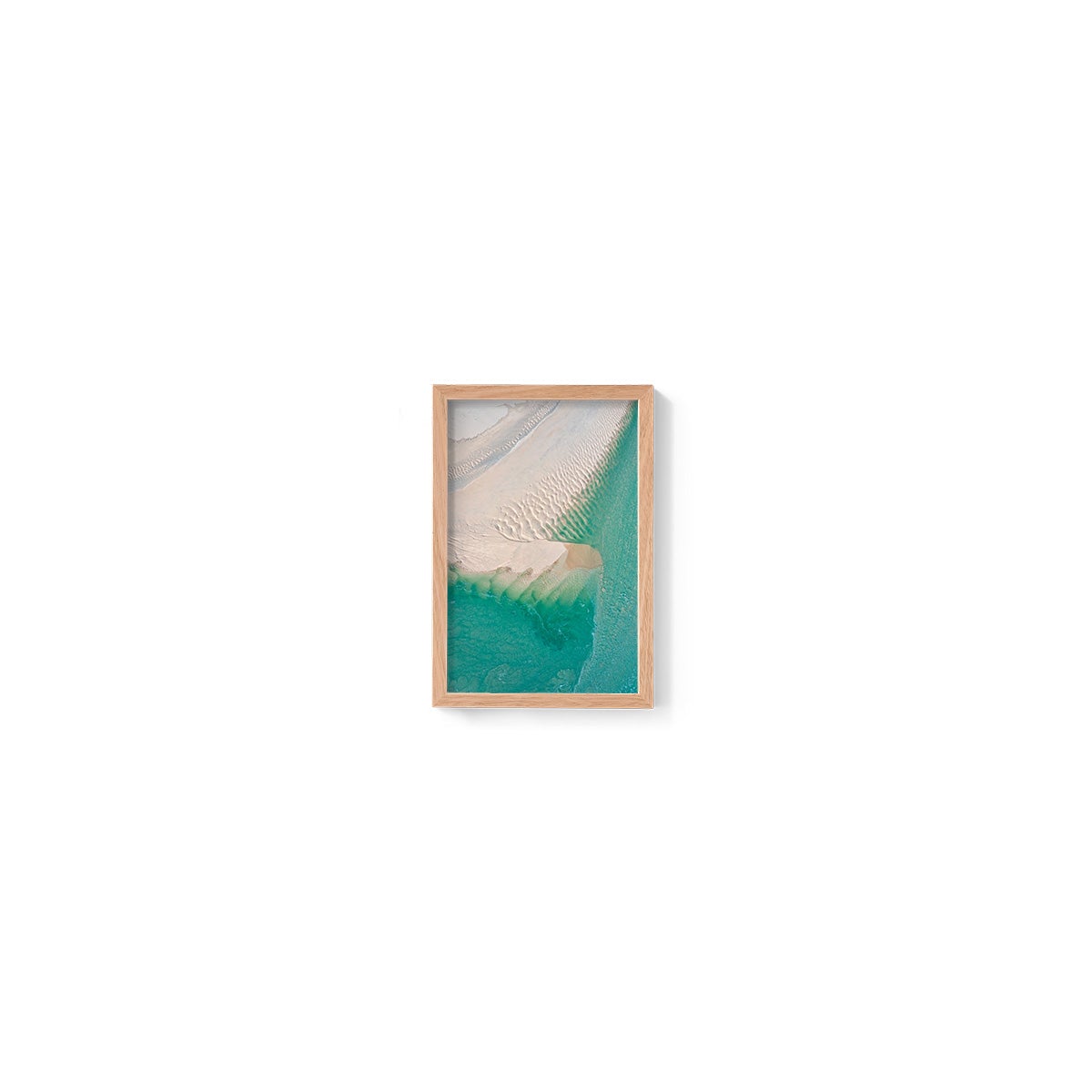 Willie Creek Sandbar Abstract #1 - Framed Print