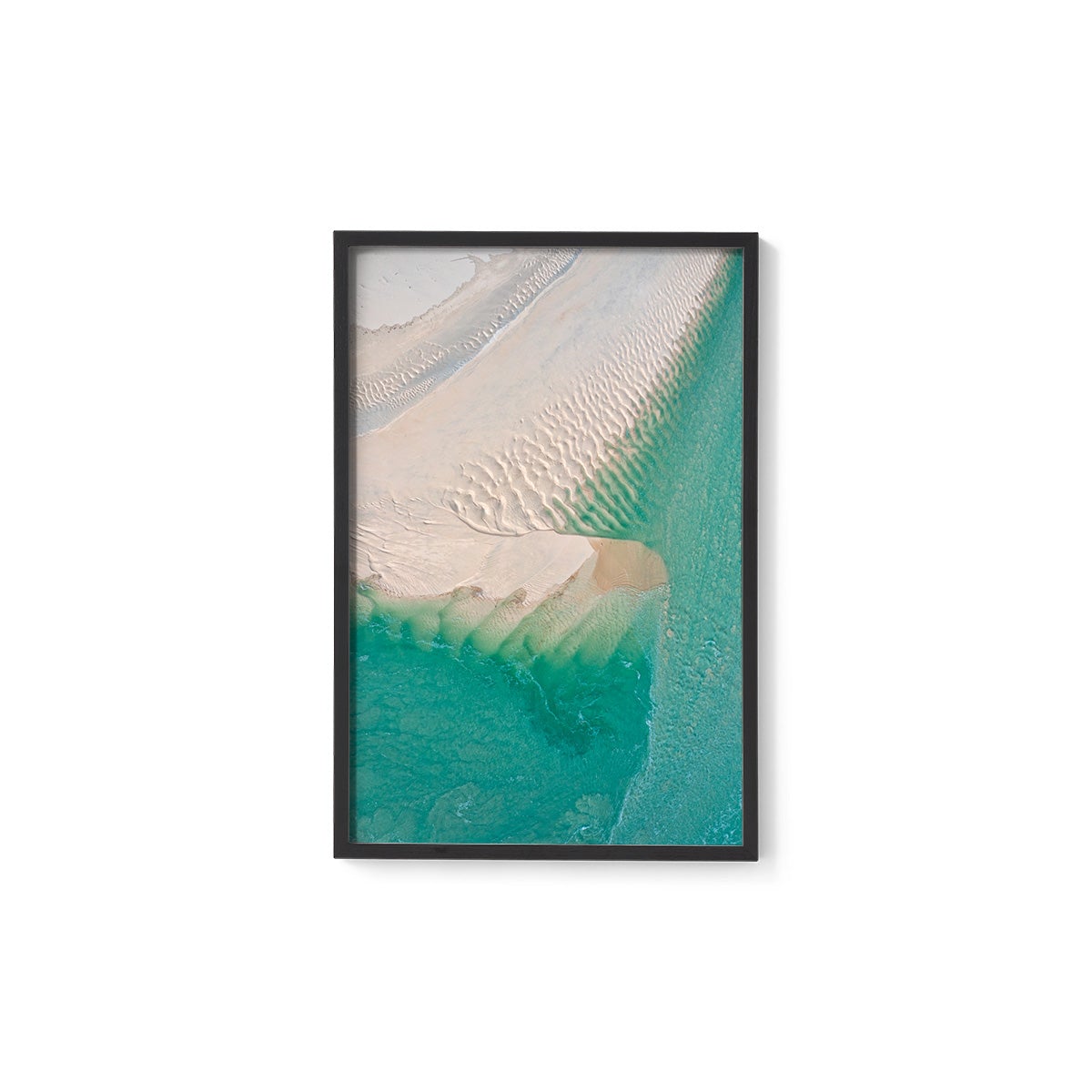 Willie Creek Sandbar Abstract #1 - Framed Print