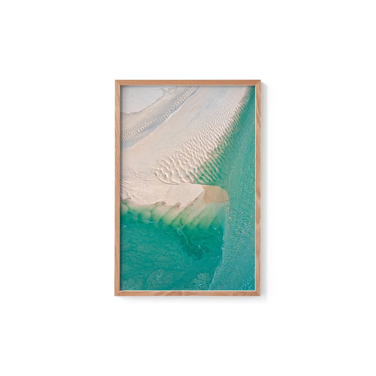 Willie Creek Sandbar Abstract #1 - Framed Print