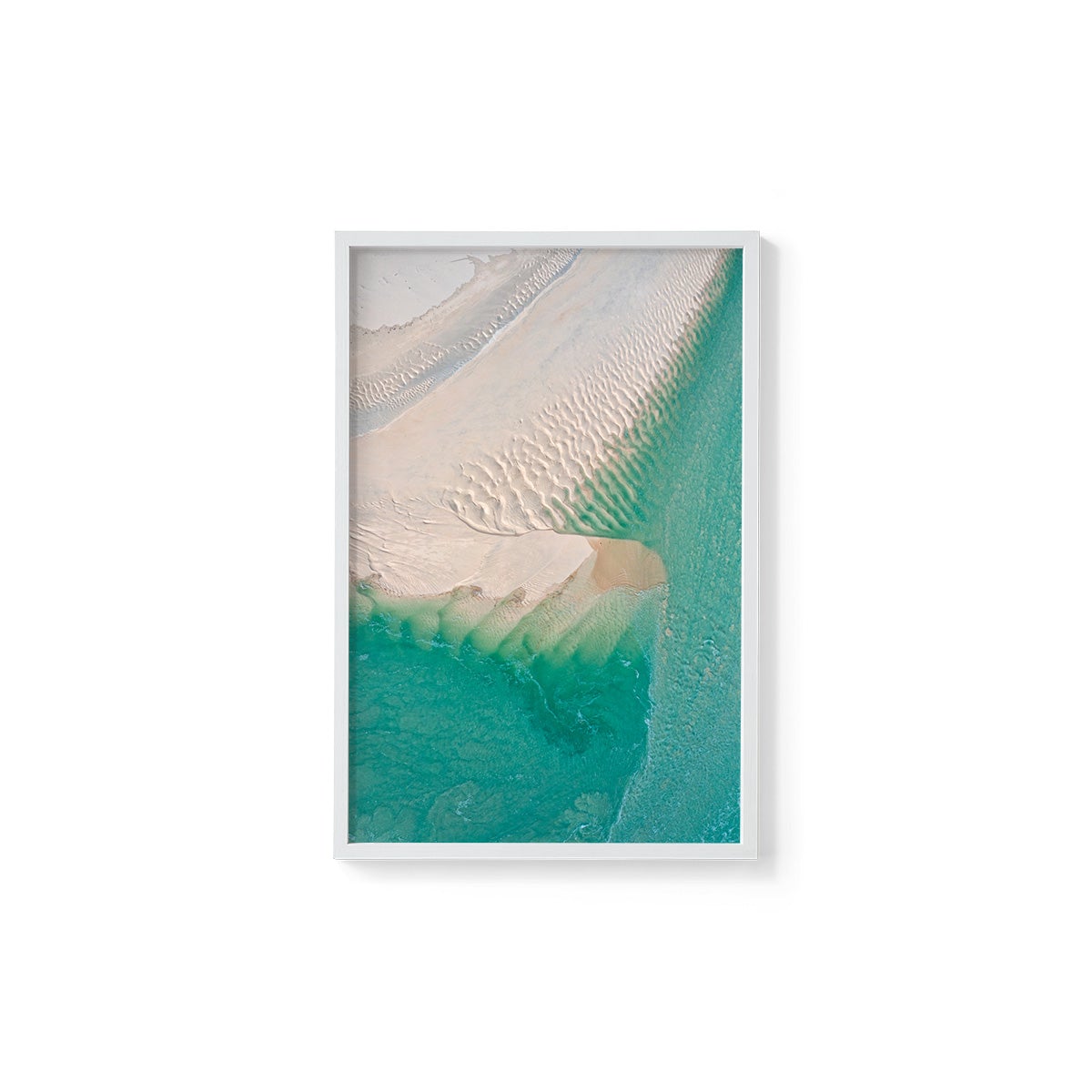 Willie Creek Sandbar Abstract #1 - Framed Print