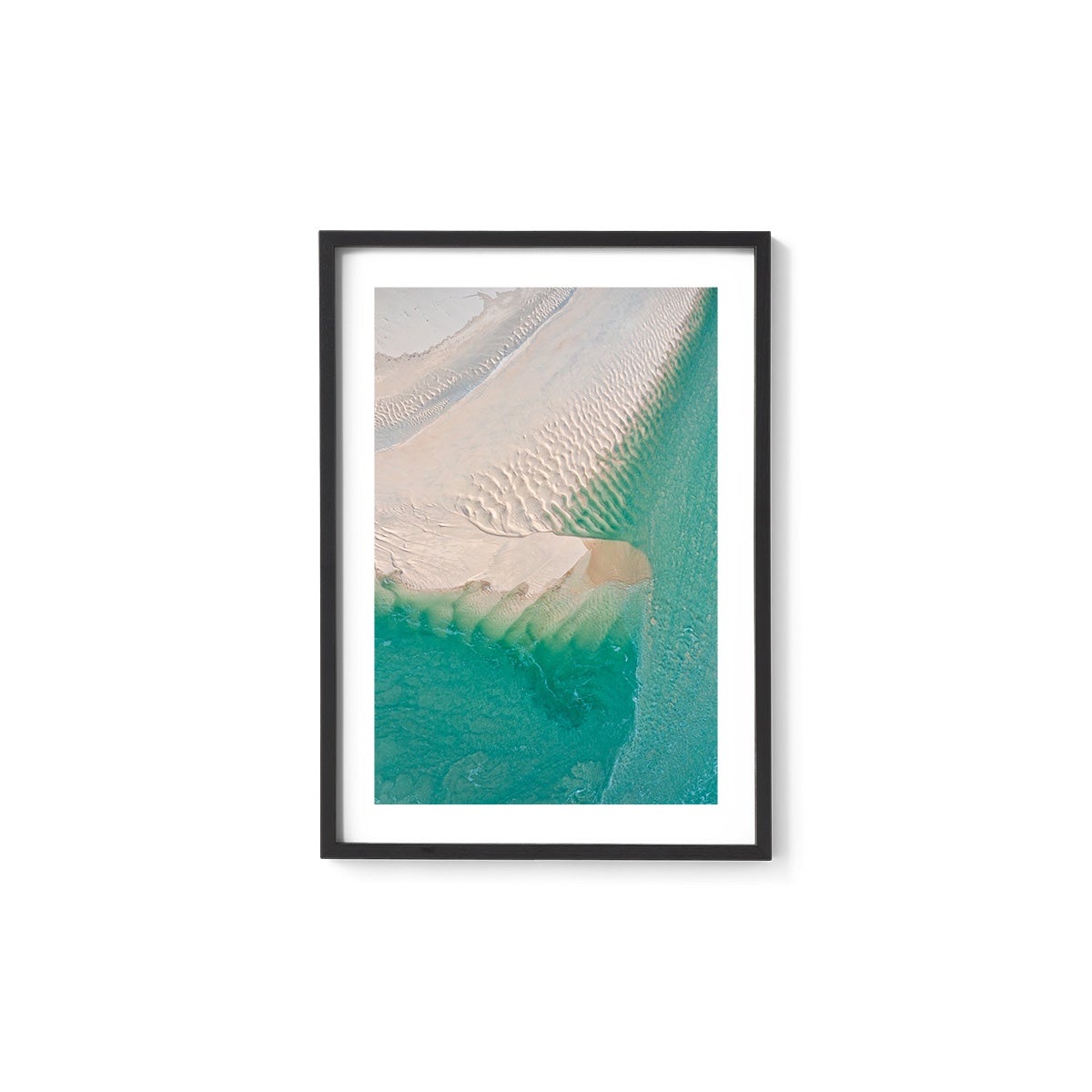Willie Creek Sandbar Abstract #1 - Framed Print